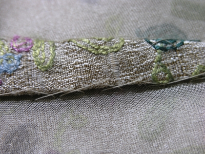 Handsewing to Silk Organza